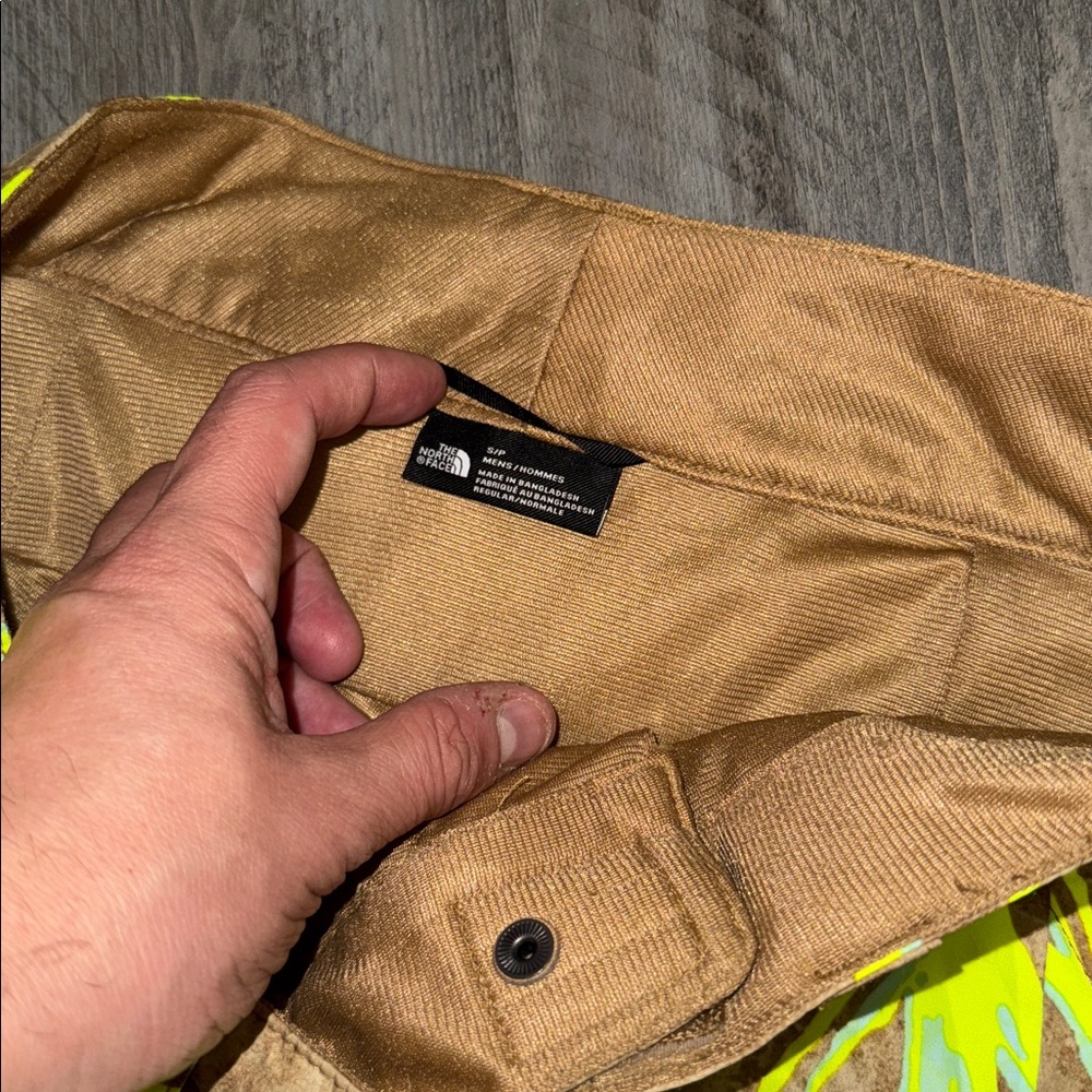 North Face Ski pants Freedom Insulated Pants in Utility Brown Prairie Print bott - Picture 4 of 7
